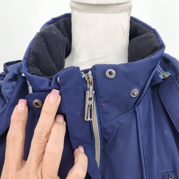 NILS Women's Navy Softshell Ski Jacket Snow Snowboard Size 10 - Picture 5 of 16